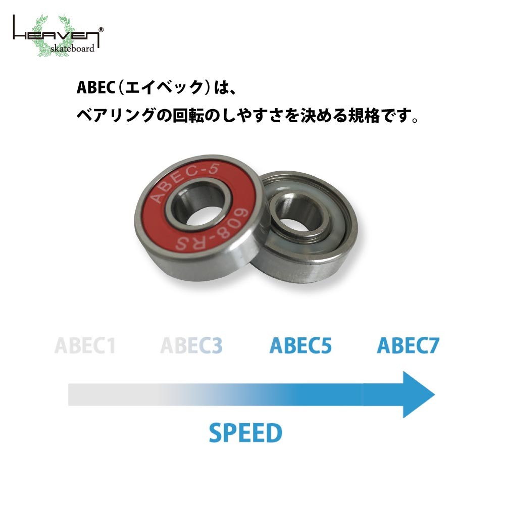 スケボー用ベアリング ABEC5 エーベック5 スケートボード