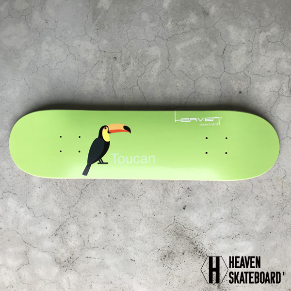 スケートボードデッキ HEAVEN DESIGN DECK Bird Toucan 31×7.75 カラー