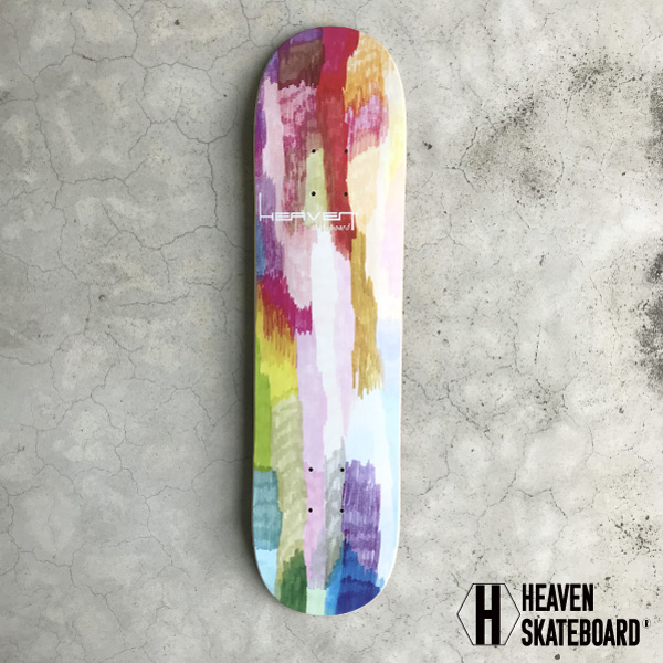 スケートボードデッキ 紫と黄色のデザイン スケボー デッキ 単品 スケートボード HARDBODY ハードボディー ハード