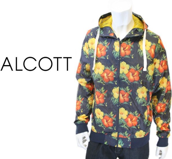 ALCOTT アルコット メンズ フード付き パーカー ジャケット ブルゾン 