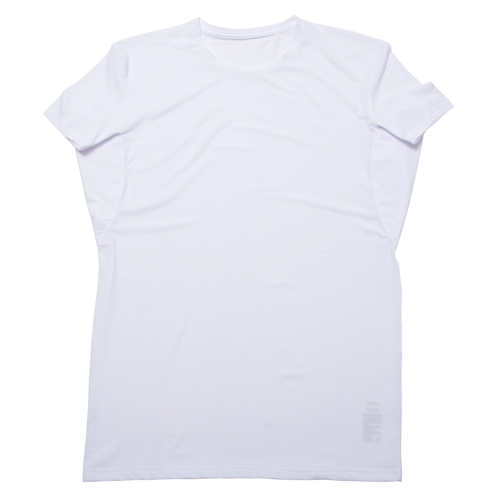 インナー Tシャツ 半袖 メンズ 四重構造 大容量 脇汗パッド UVカット 吸汗速乾 ドライ ストレッチ クルーネック ワーク M L LL 白/黒 12093 [CT-10] |  | 01