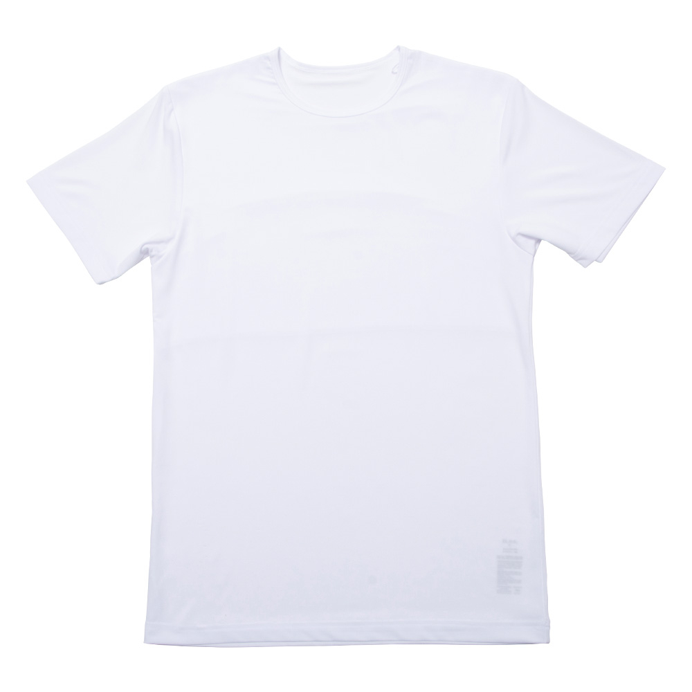 インナー Tシャツ 半袖 メンズ 胸二重構造 胸ポチ対策 UVカット 吸汗速乾 ドライ ストレッチ クルーネック ワーク M L LL 白/黒/紺 12119 [BB-02] |  | 01