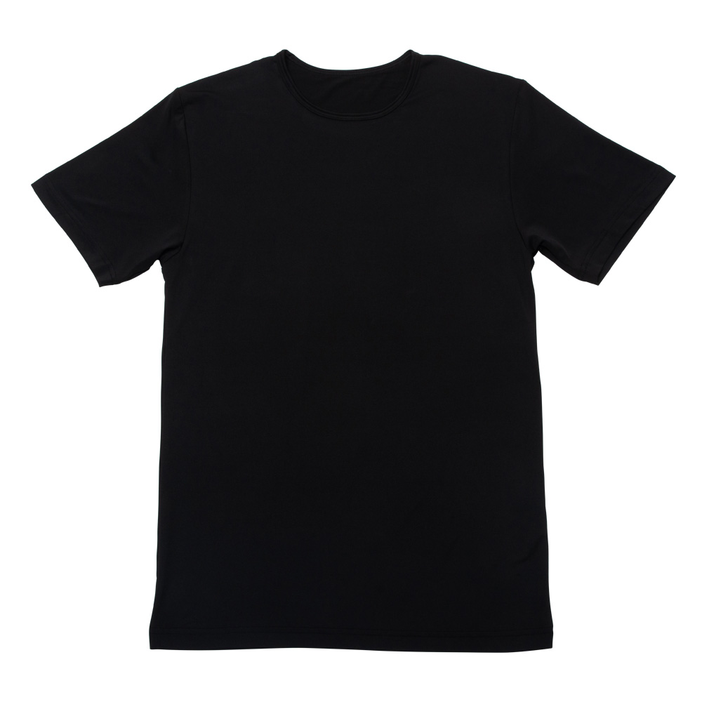 インナー Tシャツ 半袖 メンズ 胸二重構造 胸ポチ対策 UVカット 吸汗速乾 ドライ ストレッチ クルーネック ワーク M L LL 白/黒/紺 12119 [BB-02] |  | 02