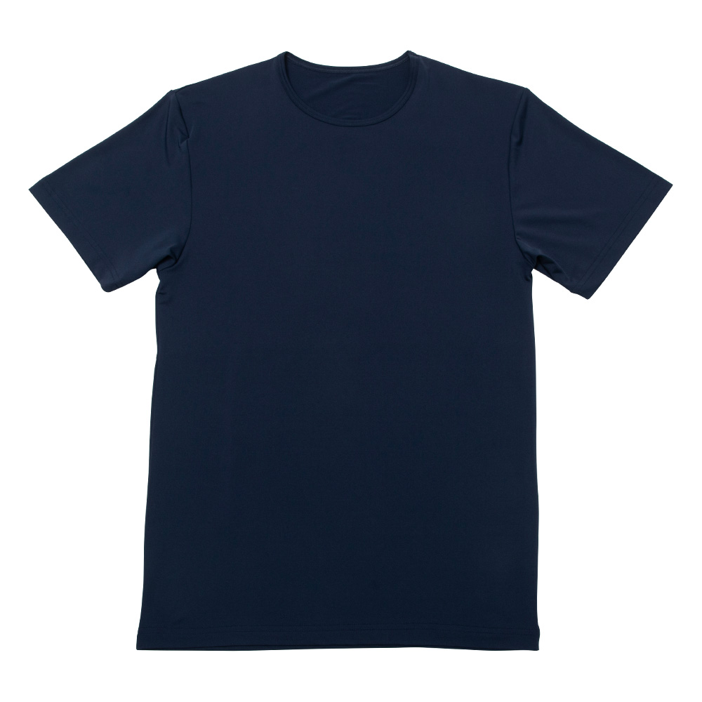 インナー Tシャツ 半袖 メンズ 胸二重構造 胸ポチ対策 UVカット 吸汗速乾 ドライ ストレッチ クルーネック ワーク M L LL 白/黒/紺 12119 [BB-02] |  | 03