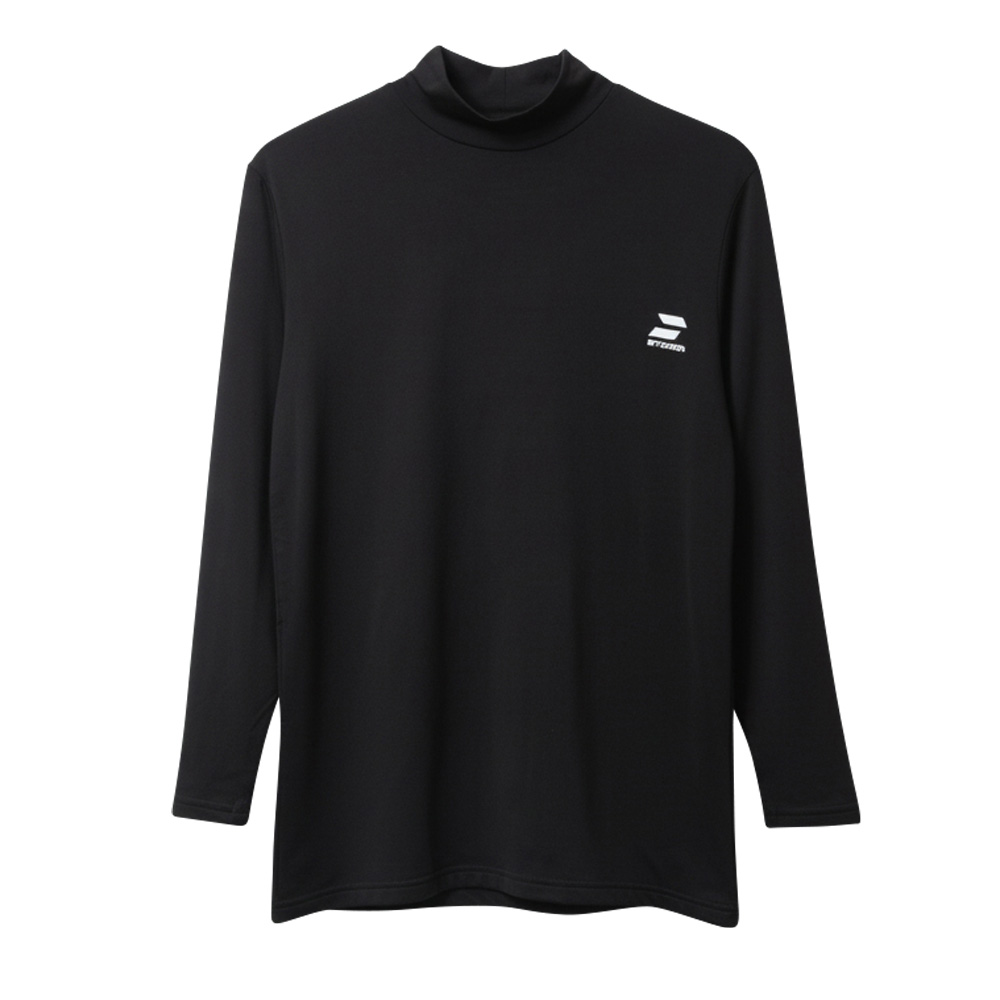 IFMC.×STICKER イフミック 裏起毛インナー ハイネック ロンT 血行促進 高機能インナー リカバリーウェア 長袖 無地 メンズ M L LL 黒 16883100 [CT-06] |  | 01