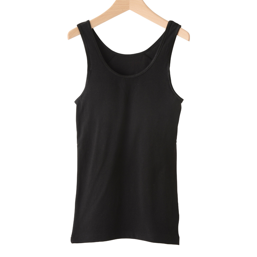 ソフトカップ付き タンクトップ UVカット 制菌防臭 ドライ ストレッチ カップインタイプ キッズ ジュニア 子供 女の子 140 150 160 165 白/黒 33208 [CT-08] |  | 01