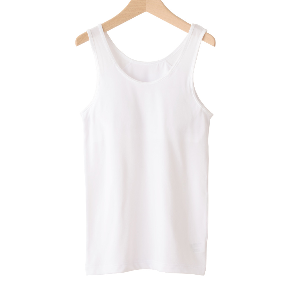 ソフトカップ付き タンクトップ UVカット 制菌防臭 ドライ ストレッチ カップインタイプ キッズ ジュニア 子供 女の子 140 150 160 165 白/黒 33208 [CT-08] |  | 02