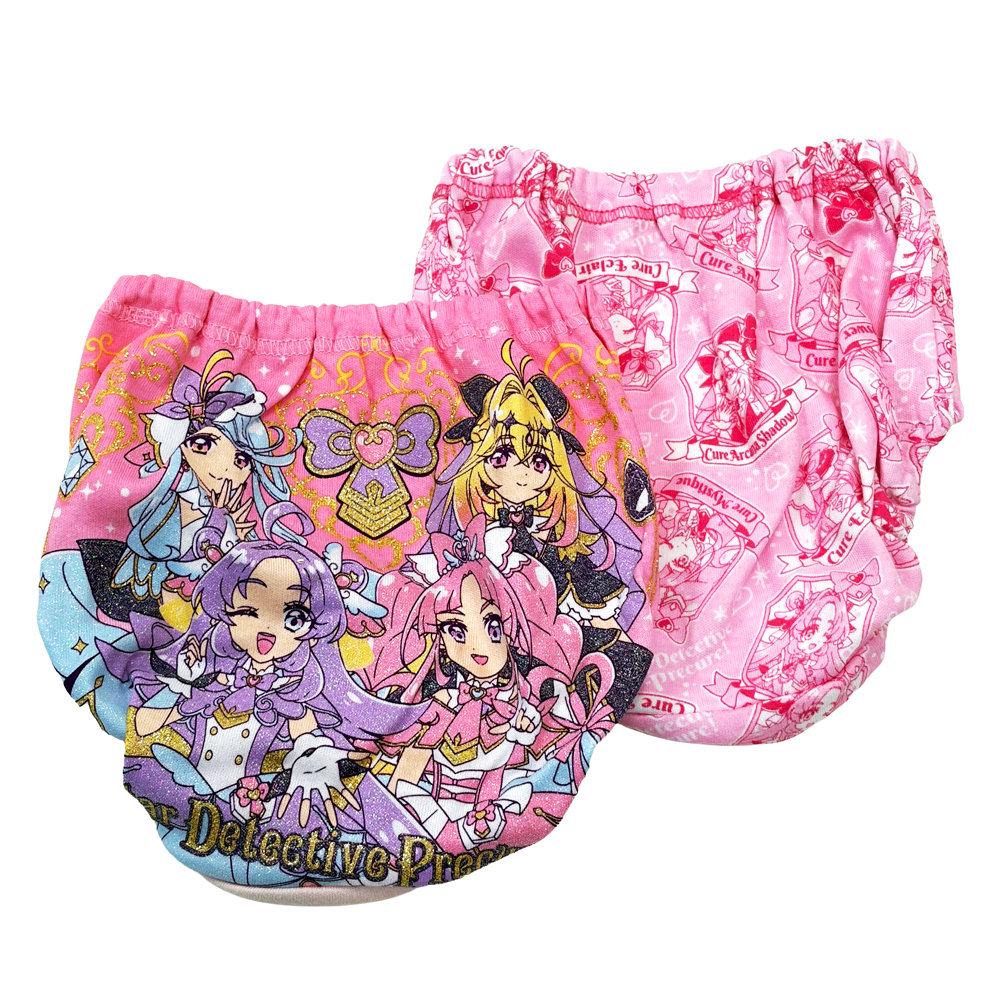 名探偵プリキュア ショーツ 2枚組 綿100% 女の子 ラメ キッズ 女児 2Pパンツ ネームタグ付き 下着 オールスターズ 100 110 120 130 36095 36096 36097 [CT-03] |  | 02