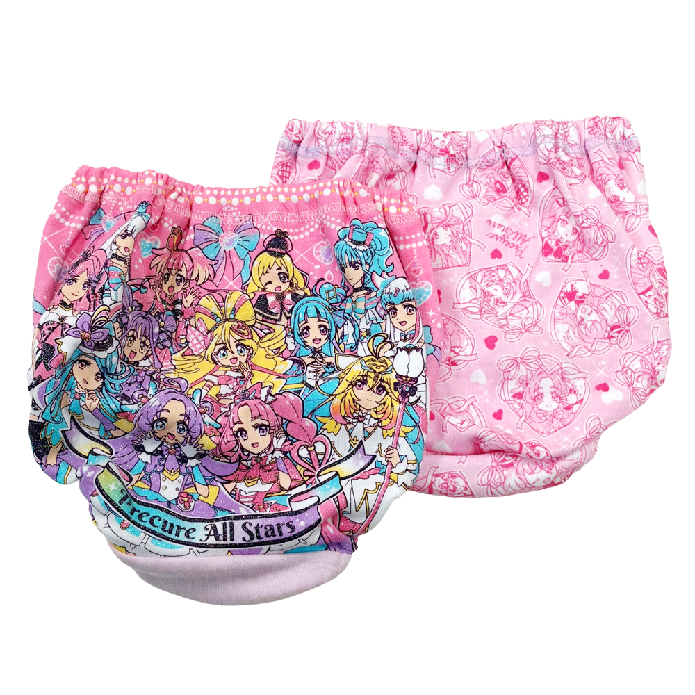 名探偵プリキュア ショーツ 2枚組 綿100% 女の子 ラメ キッズ 女児 2Pパンツ ネームタグ付き 下着 オールスターズ 100 110 120 130 36095 36096 36097 [CT-03] |  | 03