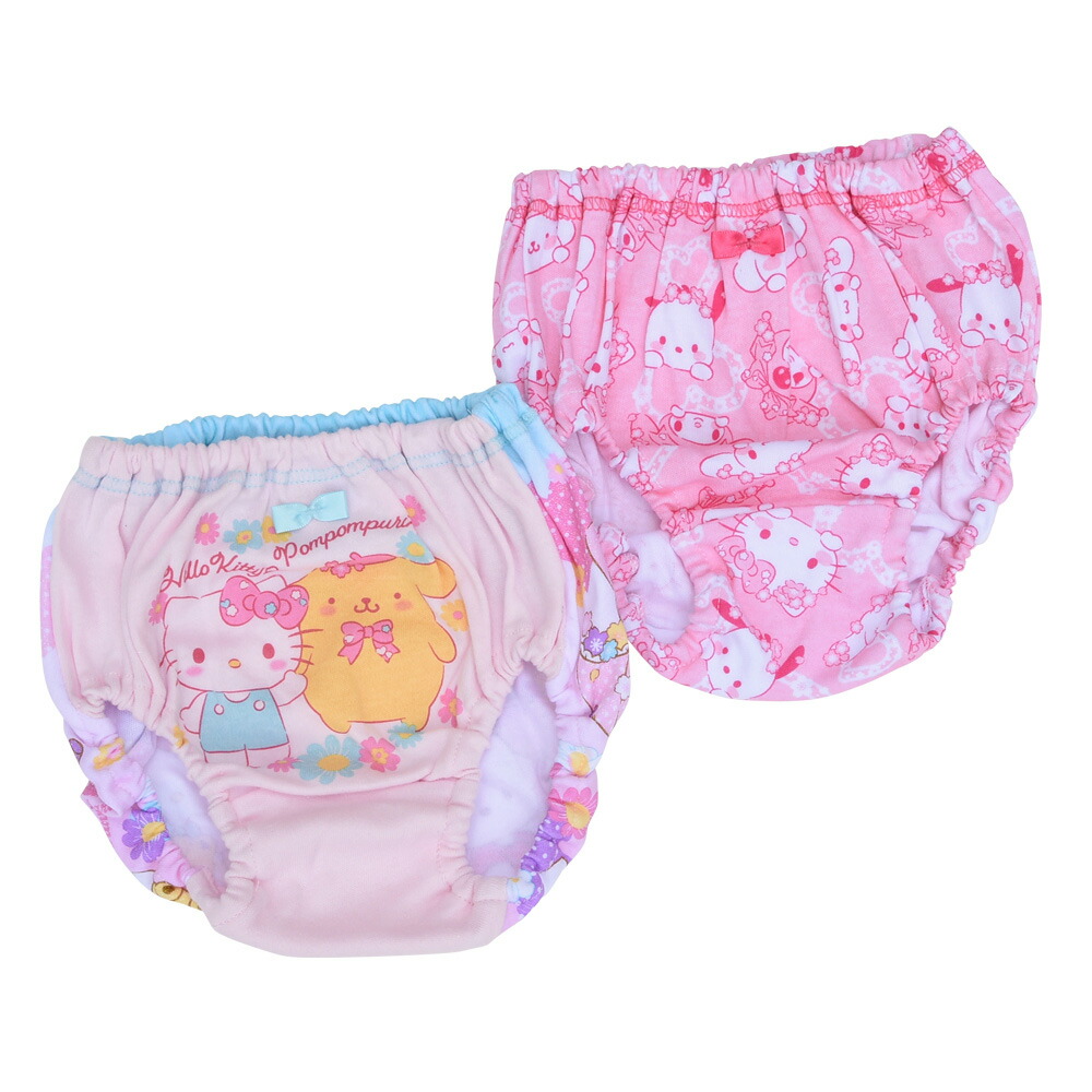 ショーツ キッズ 女児 女の子 サンリオ 2枚セット 2枚組 綿100% 2P パンツ 子供 ハローキティー ポムポムプリン 100 110 120 130 36663 [CT-06] |  | 01