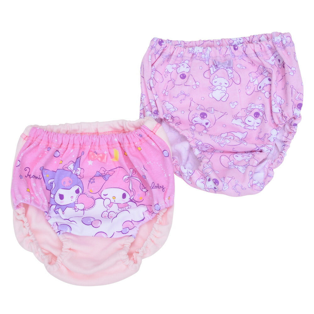ショーツ キッズ 女児 女の子 サンリオ 2枚セット 2枚組 パンツ 子供 マイメロディー クロミ 100 110 120 130 36670 [CT-10] |  | 01