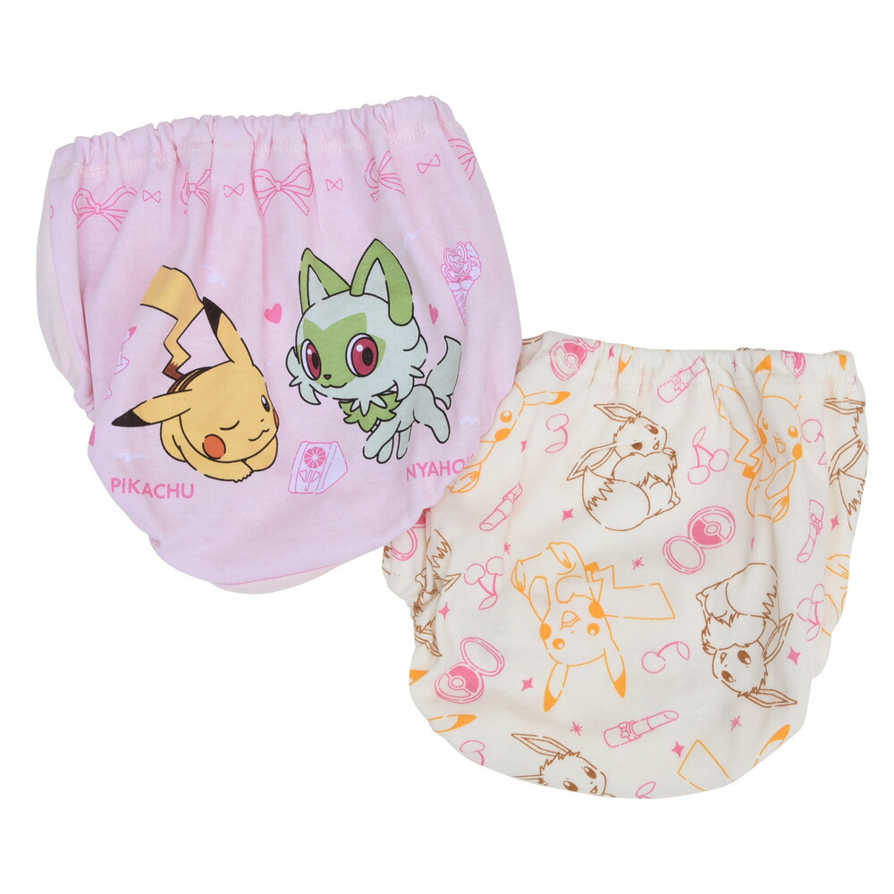 ショーツ キッズ 女の子 ポケモン Pokemon 2枚組 女児 2P パンツ 子供 下着 ポケットモンスター 110 120 130 110-130cm 36991 36992 [CT-10] |  | 01