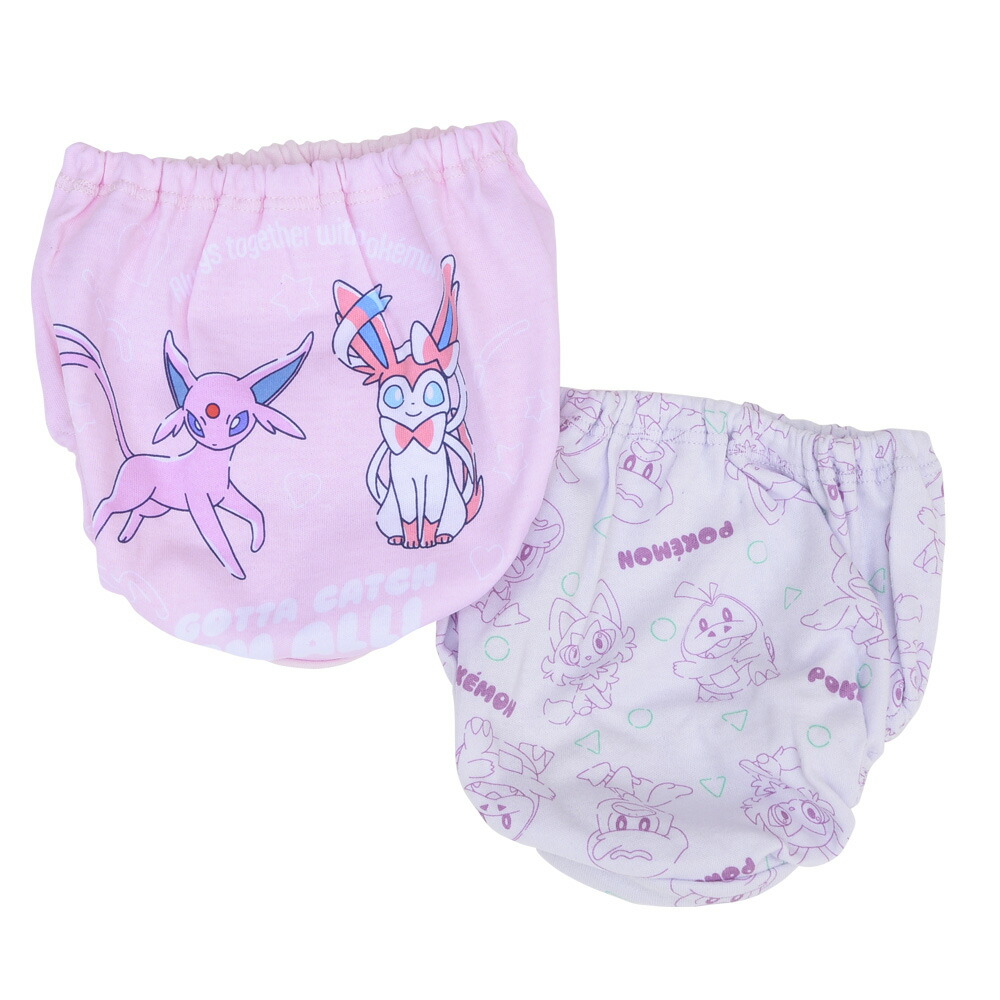 ショーツ キッズ 女の子 ポケモン Pokemon 2枚組 女児 2P パンツ 子供 下着 ポケットモンスター 110 120 130 110-130cm 36991 36992 [CT-10] |  | 02