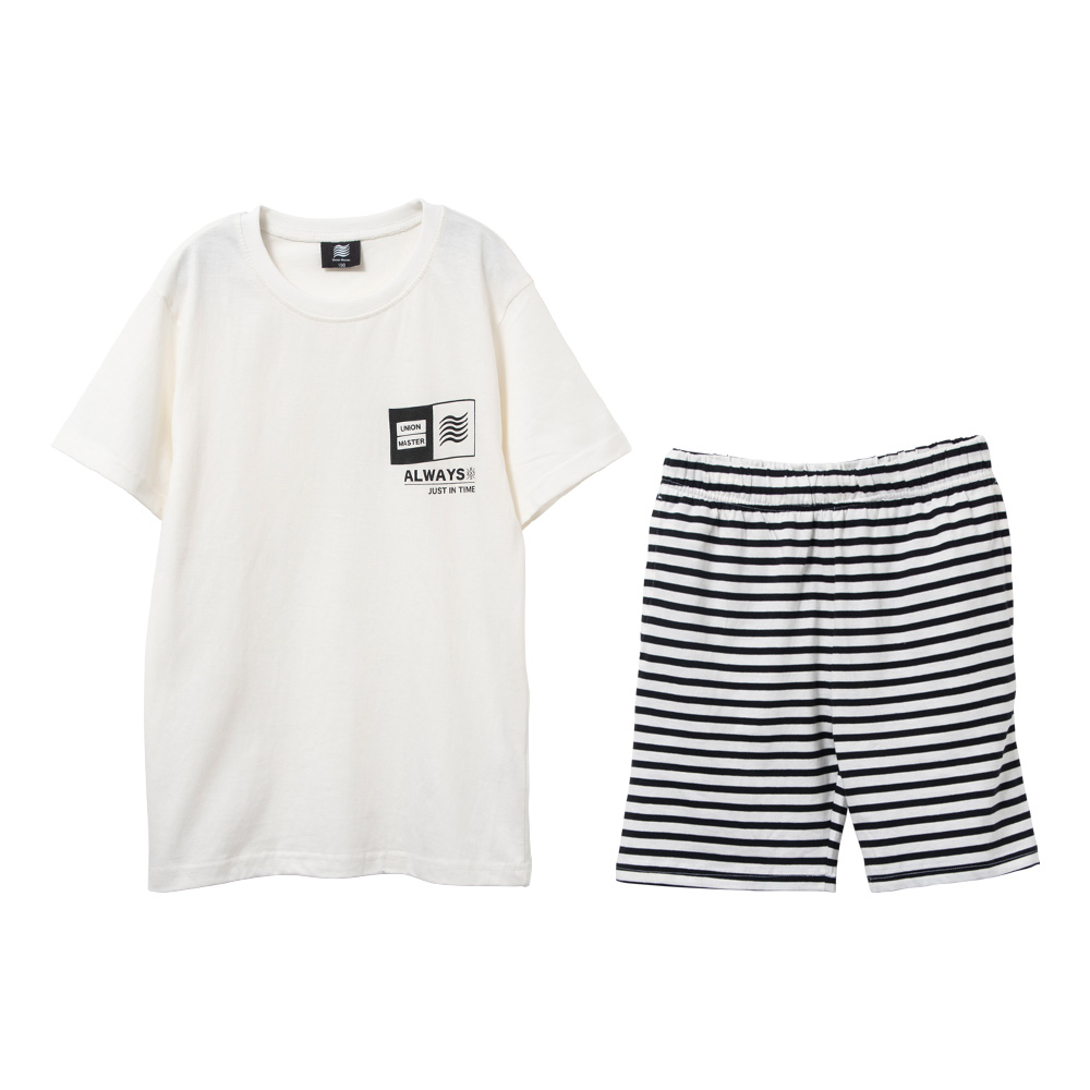 綿100％ Tシャツ＆ハーフパンツ 上下セット キッズ ジュニア 子供