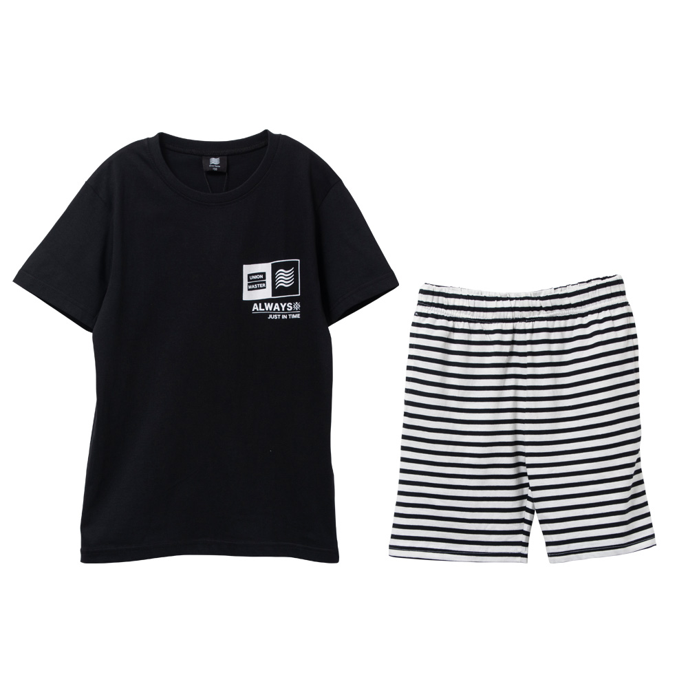 綿100％ Tシャツ＆ハーフパンツ 上下セット キッズ ジュニア 子供