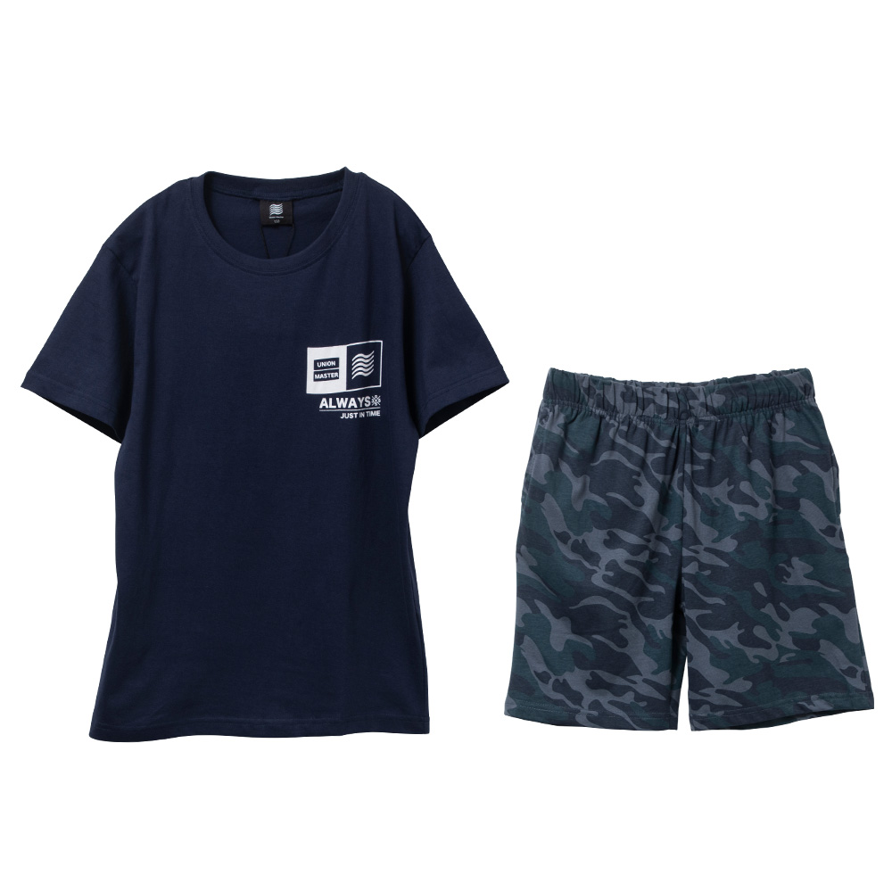 綿100％ Tシャツ＆ハーフパンツ 上下セット キッズ ジュニア 子供