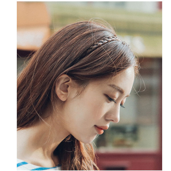 ヘアアクセ ヘアバンド 三つ編みエクステバンド ヘアアレンジ
