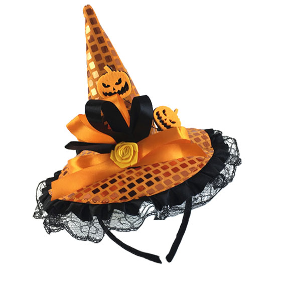 ハロウィン なりきり 魔女 ヘッドアクセサリー カチューシャ ヘッドドレス レース チュール 魔女帽 仮装 変装 コスプレ パーティー ACC 303 |  | 02