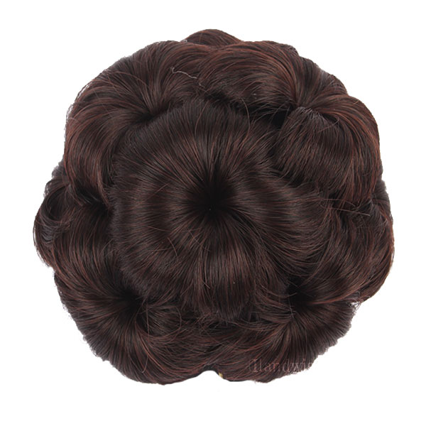 クリップ式 ふんわり お団子 ポイントウィッグ カール おだんご エクステ 部分ウィッグ 耐熱 付け毛 つけ毛 アップヘア ウイッグ かつら カツラ WIG BUN 004 |  | 03