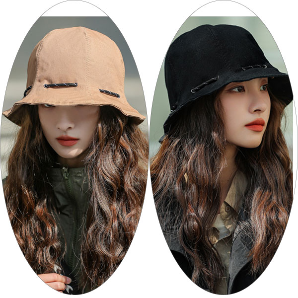 チューリップハット 帽子 デニム バケットハット リバーシブル