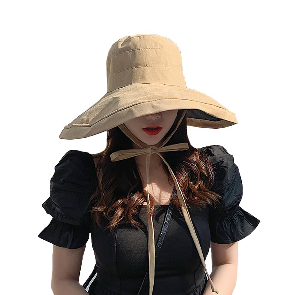 リバーシブル つば広 バケットハット 帽子 無地 シンプル バケット帽 コットン サファリハット UVカット 紫外線防止 レディース HAT 1593 |  | 02