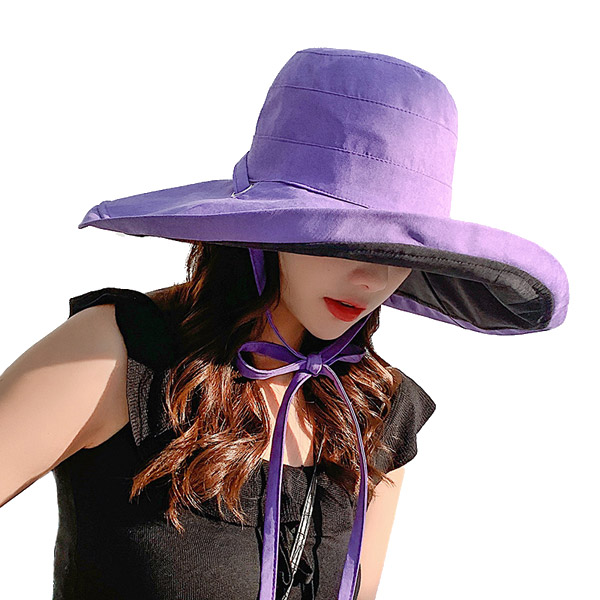 リバーシブル つば広 バケットハット 帽子 無地 シンプル バケット帽 コットン サファリハット UVカット 紫外線防止 レディース HAT 1593 |  | 05