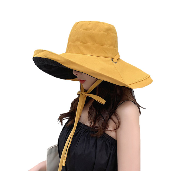 リバーシブル つば広 バケットハット 帽子 無地 シンプル バケット帽 コットン サファリハット UVカット 紫外線防止 レディース HAT 1593 |  | 04