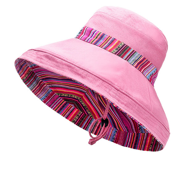 つば広ハット コットン リバーシブル エスニック 日除け帽子 無地 プリント 紫外線防止 大きめつば レディース 春 夏 秋 HAT 1597 |  | 07