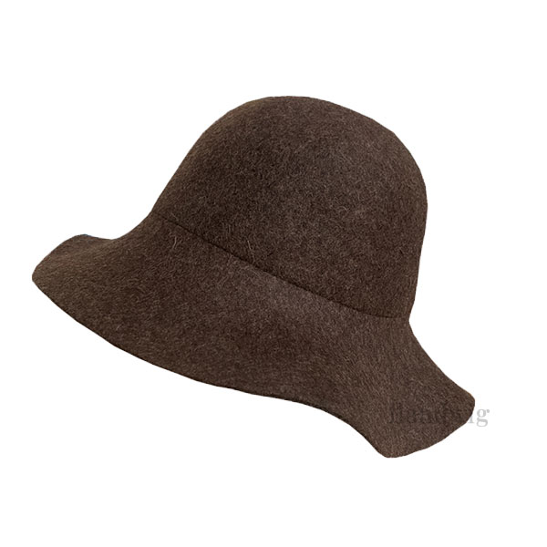 クロッシェハット ウール 帽子 フェルトハット ガルボハット ボーラーハット 無地 フェルト 女優帽 メンズ レディース HAT 3161 |  | 02