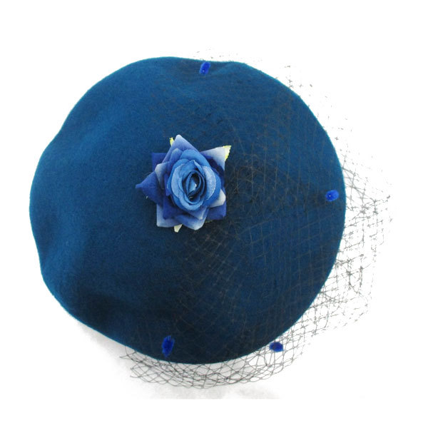 ベレー帽 シック チュール ドレス 画家帽 ヴェール ドレスアップ パーティー カクテルハット 礼帽 |  | 02