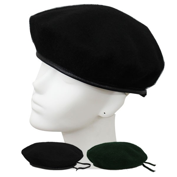 ミリタリー風 ベレー帽 フェルト帽子 ベレー ハット 大きいサイズ 無地 ミリタリーキャップ M L XL メンズ レディース BERET CAP  3405