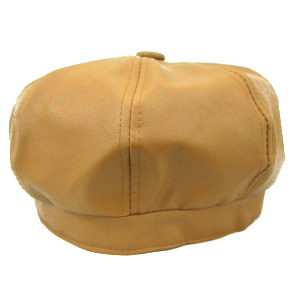 ベレー帽　キャスケット ハット 帽子 レディース 秋冬 合皮　フェイクレザーcap 3407 |  | 03