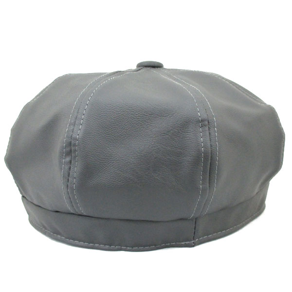 ベレー帽　キャスケット ハット 帽子 レディース 秋冬 合皮　フェイクレザーcap 3407 |  | 02