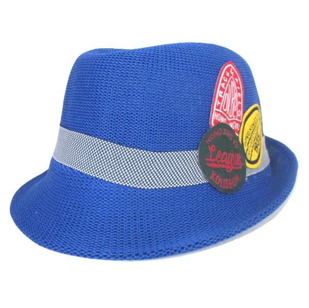 帽子 キッズ ハット 春 夏カラー 中折れハット 中折れ リボン 中折れ帽 ワッペン  HAT 361 |  | 01