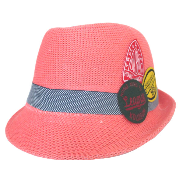 帽子 キッズ ハット 春 夏カラー 中折れハット 中折れ リボン 中折れ帽 ワッペン  HAT 361 |  | 04