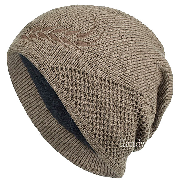 厚手 ニット帽 メンズ レディース 帽子 ニットキャップ ボア付き 暖かい ニット ワッチキャップ ビーニー 菱織柄 むぎほ模様 星 秋 冬 KNIT CAP 4996 |  | 09