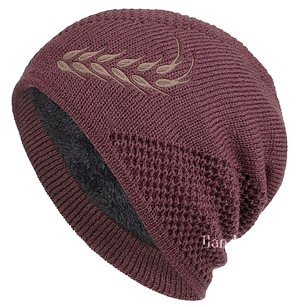 厚手 ニット帽 メンズ レディース 帽子 ニットキャップ ボア付き 暖かい ニット ワッチキャップ ビーニー 菱織柄 むぎほ模様 星 秋 冬 KNIT CAP 4996 |  | 10