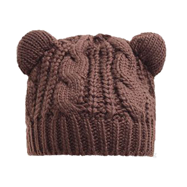 ニット帽 猫耳 ボーダー柄 帽子 ネコミミ ニットキャップ 猫ミミ 折り返し あごひも ケーブル編 ビーニー キッズ帽子 レディース女性用 KNIT CAP 4999 |  | 09