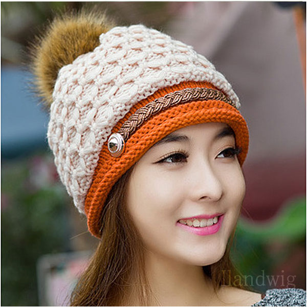 ニット帽 ボンボン ニットキャップ 帽子 キャスケット ベルト ぼんぼん