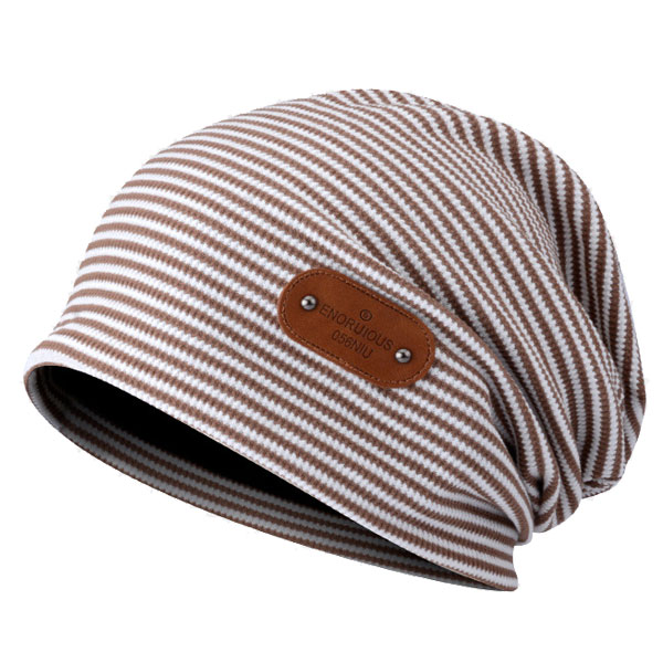 コットン ニット帽 ボーダー柄 ワッペン付き ニットキャップ 裏地付 ワッチキャップ 綿 ビーニー 医療用帽子 マルチカラー白黒 メンズ レディース KNIT CAP 4098 |  | 02