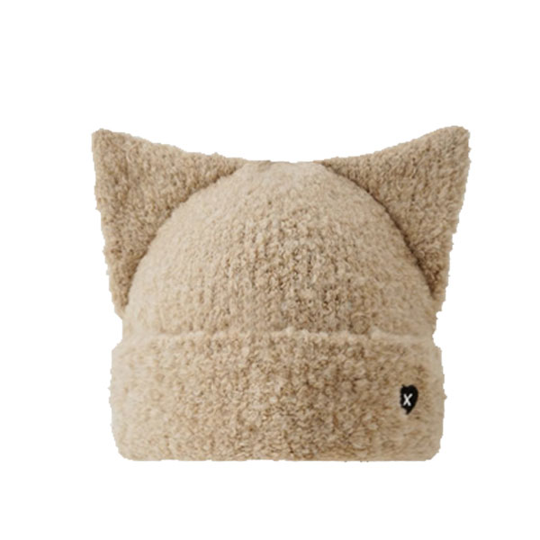 ニット帽 猫耳 ボーダー柄 帽子 ネコミミ ニットキャップ 猫ミミ 折り返し あごひも ケーブル編 ビーニー キッズ帽子 レディース女性用 KNIT CAP 4999 |  | 15