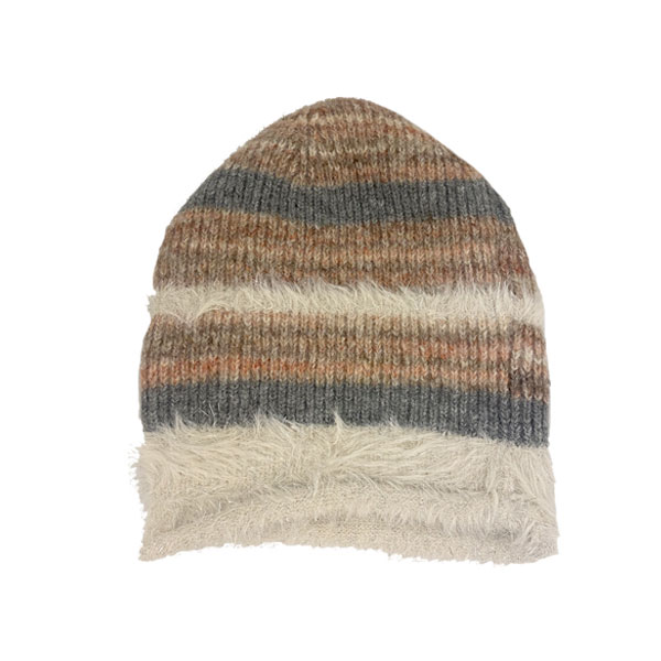 ニット帽 柔らか ファーmix ラメ ニットキャップ 暖かい 秋冬 帽子 ワッチキャップ ビーニー  レディース(女性用) KNIT CAP4955 |  | 02