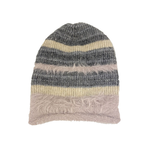 ニット帽 柔らか ファーmix ラメ ニットキャップ 暖かい 秋冬 帽子 ワッチキャップ ビーニー  レディース(女性用) KNIT CAP4955 |  | 05