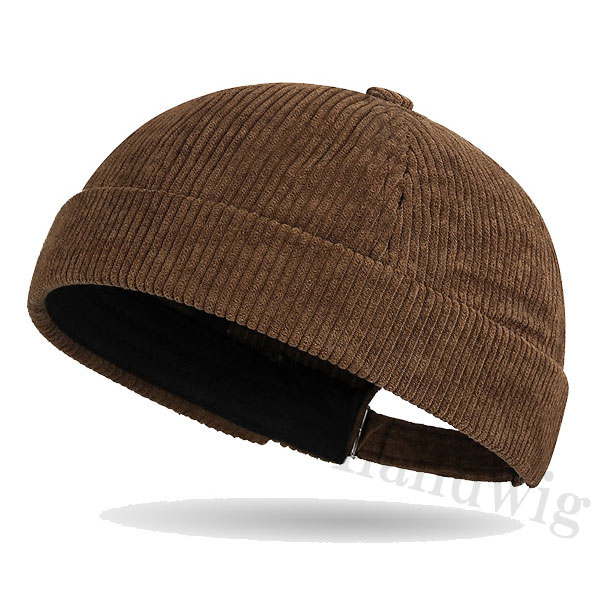 ロールキャップ つばなしキャップ コーデュロイ フィッシャーマンキャップ ワッチキャップ 丸形 軽量 通気性 メンズ レディース CAP 4959 |  | 03