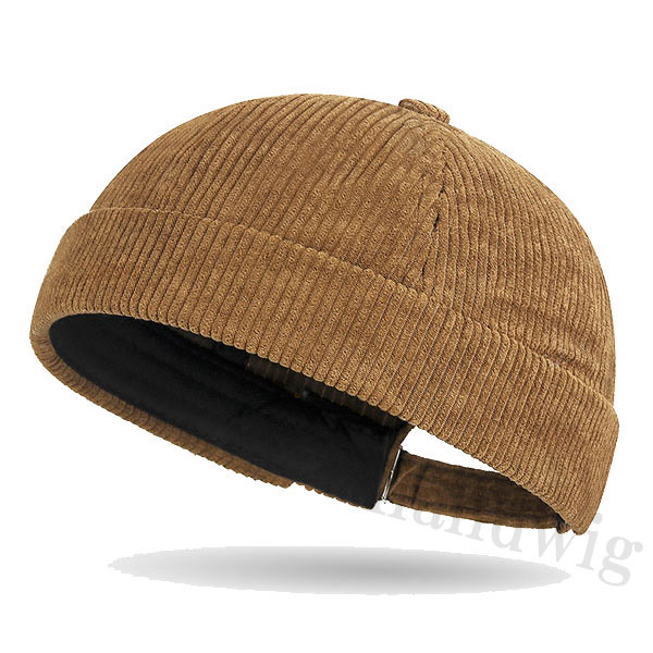 ロールキャップ つばなしキャップ コーデュロイ フィッシャーマンキャップ ワッチキャップ 丸形 軽量 通気性 メンズ レディース CAP 4959 |  | 02