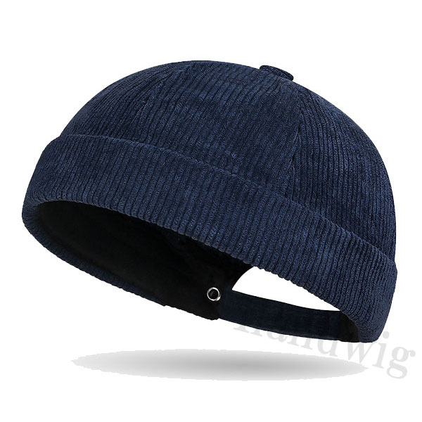 ロールキャップ つばなしキャップ コーデュロイ フィッシャーマンキャップ ワッチキャップ 丸形 軽量 通気性 メンズ レディース CAP 4959 |  | 01