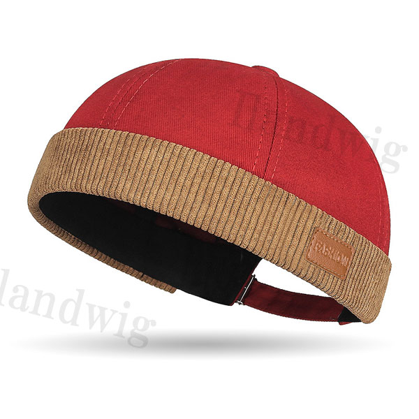 ロールキャップ つばなしキャップ コーデュロイ フィッシャーマンキャップ ワッチキャップ 丸形 軽量 通気性 メンズ レディース CAP 4959 |  | 01