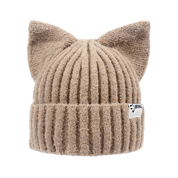 ニット帽 猫耳 柔らかニット ネコ耳 キャップ リブ ニットキャップ タグ 毛足あり 猫ミミ ねこみみ レディース KNIT CAP 4960 |  | 04