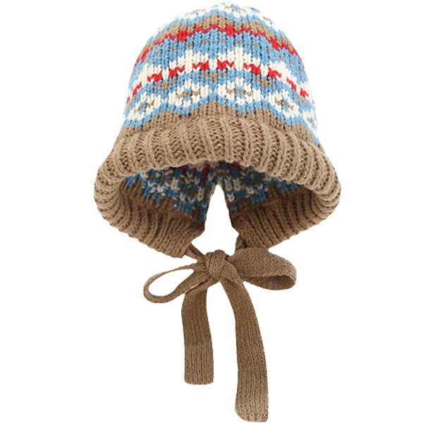 紐付き ニット帽 あご紐 ニットキャップ レディース アウトドア 暖かい 小顔 深め 防寒 保温 秋冬 防風 CAP 4970 |  | 01