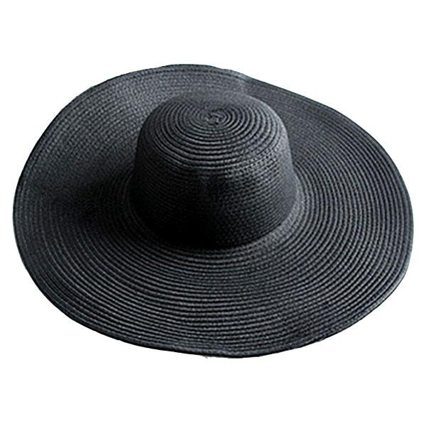つば広 麦わら帽子 レディースハット 帽子 ストローハット 折りたたみ 大きいサイズ ツバ広 UVカット 紫外線帽子 日よけ帽子 夏 STRAW HAT 6500｜bbdirect｜03